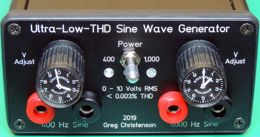 Ultra-Low THD Sine Wave Generator