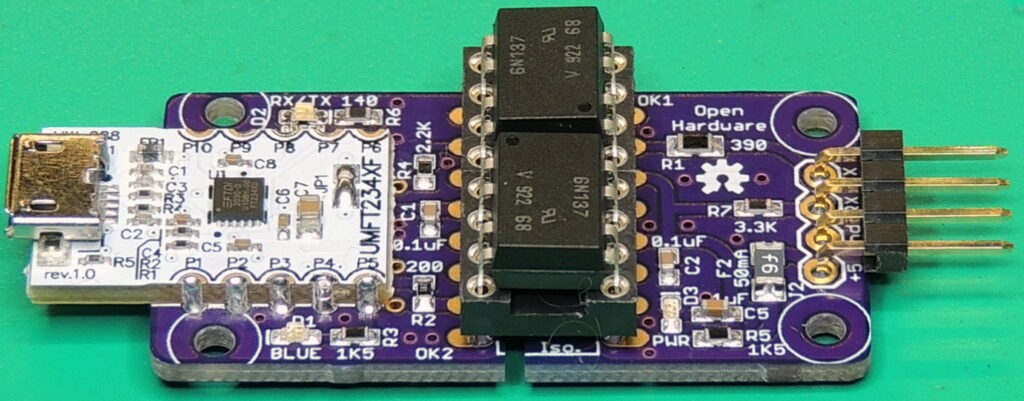 Isolated TTL Serial to USB 2.0 Converter