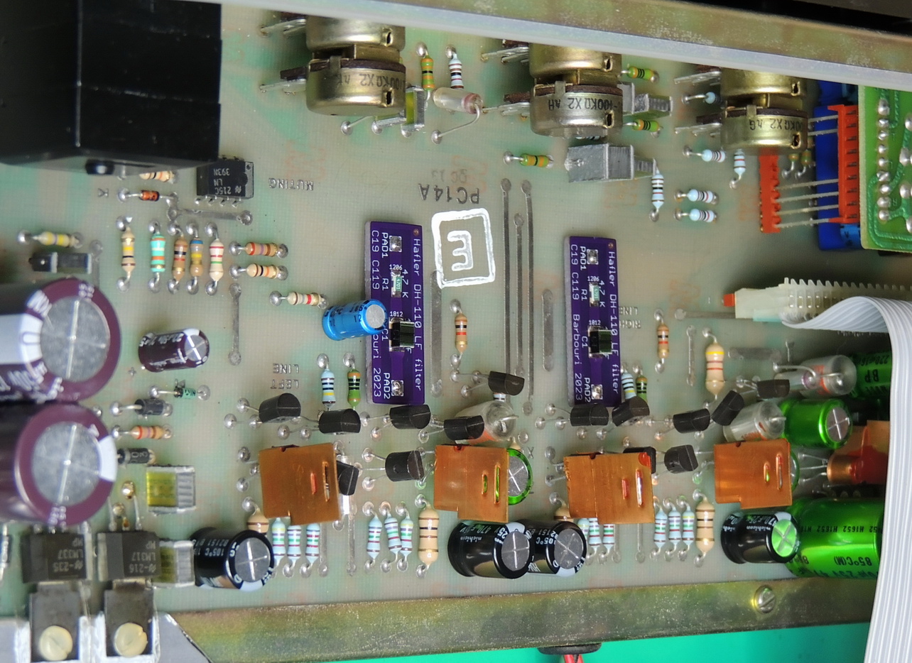 Hafler DH-110 Pre-amp Filter Boards - Barbouri's Electronics Hafler DH-110 Pre-amp Filter Boards - Barbouri's Electronics